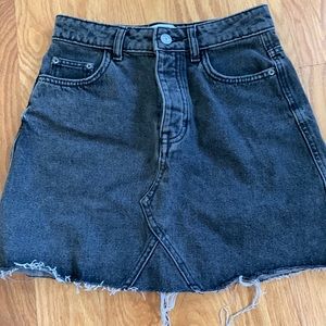 Bershka Black Denim Skirt